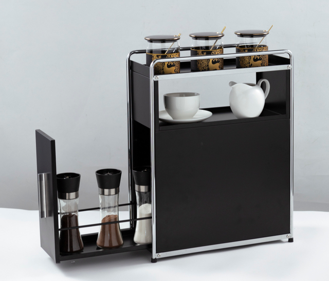 二重層の引き出しスタイルのスパイスストレージキャビネット